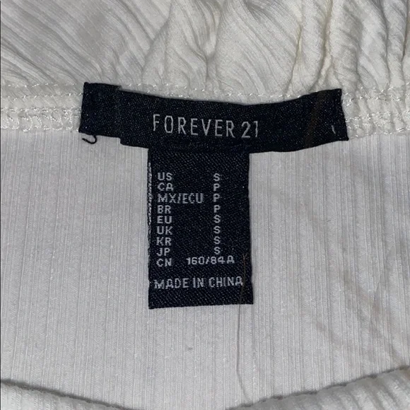 $5 LABOR DAY SALE ❤️ Forever 21 Off Shoulder Ruffled Bodysuit NWOT - Picture 3 of 5